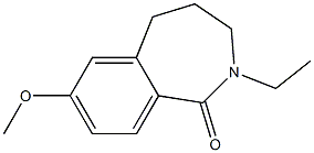 1H-2-Benzazepin-1-one,2-ethyl-2,3,4,5-tetrahydro-7-methoxy-(9CI) Struktur
