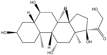 6 alpha-hydroxy(allo)tetrahydrocortisol Structure