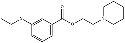 2-Piperidinoethyl=m-(ethylthio)benzoate Structure