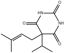5-(2-Isopentenyl)-5-isopropylbarbituric acid Structure
