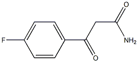 3-(4-fluorophenyl)-3-oxopropanamide Struktur