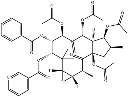 甘遂萜酯E, 672945-84-5, 结构式