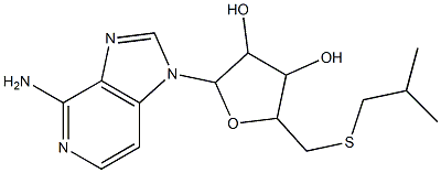 5'-deoxy-5'-(isobutylthio)-3-deazaadenosine Struktur