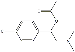 β-Acetoxy-4-chloro-N,N-dimethylbenzeneethanamine Struktur