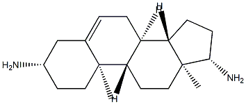 Androst-5-ene-3β,17β-diamine Struktur