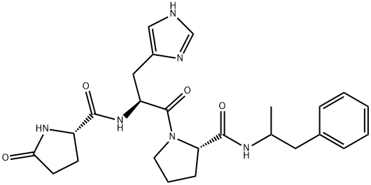 pGlu-His-Pro-amphetamine Struktur