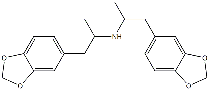 bis-(1-(3,4-Methylenedioxyphenyl)-propan-2-yl)amine hydrochloride (1 diastereoisomer) Struktur