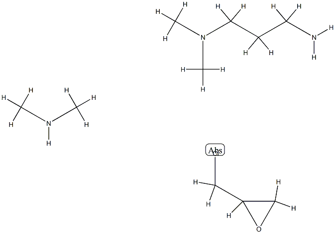 1,3-Propanediamine, N,N-dimethyl-, polymer with (chloromethyl)oxirane  and N-methylmethanamine Structure