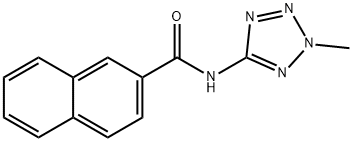 2-Naphthalenecarboxamide,N-(2-methyl-2H-tetrazol-5-yl)-(9CI) Struktur