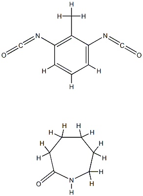 2H-Azepin-2-one, hexahydro-, polymer with 1,3-diisocyanatomethylbenzen e,67874-95-7,结构式