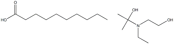 decanoic acid, compound with 2,2'-(isopropylimino)diethanol (1:1),67939-86-0,结构式
