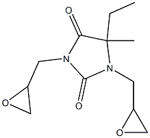 POLY(5-ETHYL-5-METHYL-1,3-BIS(OXIRANYLMETHYL) 2,4-IMIDAZOLIDINEDIONE)) 结构式