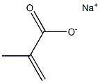 2-Propenoic acid, methyl ester, homopolymer, hydrolyzed, sodium salt Structure