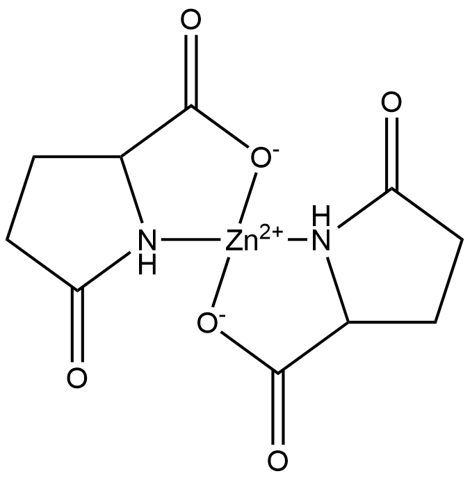 吡咯烷酮羧酸锌,68107-75-5,结构式