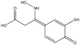 Benzenepropanoic acid, 3,4-dihydroxy-ba-(hydroxyimino)- (9CI) Structure