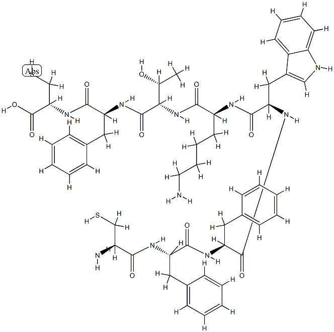 somatostatin, octapeptide-Trp(8)- Structure