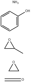 Formaldehyde, polymer with ammonia, methyloxirane, oxirane and phenol,68391-34-4,结构式