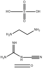 Formaldehyde, dicyandiamide, ethylenediamine sulfate polymer Struktur