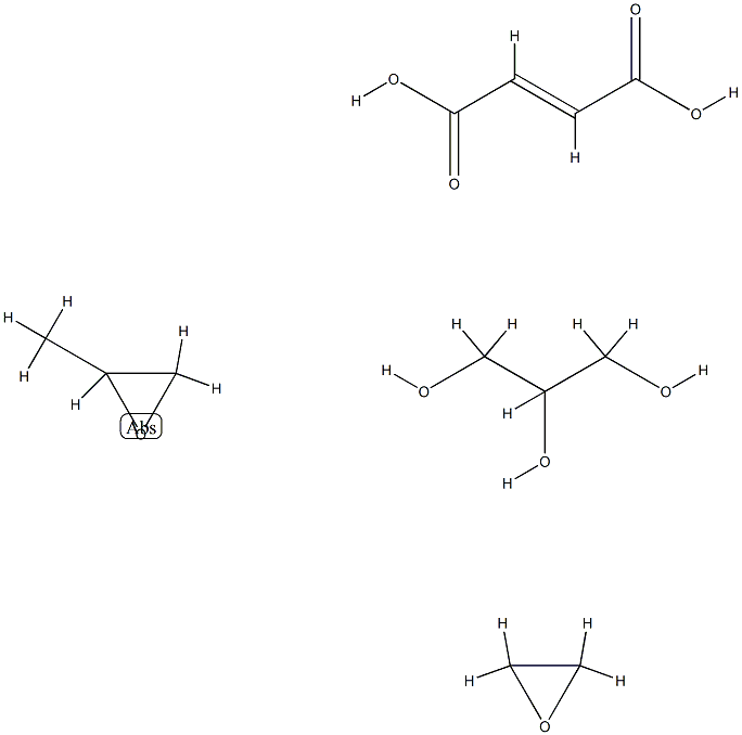 2-丁烯二酸(E)与甲基环氧乙烷、环氧乙烷和1,2,3-丙三醇的聚合物,68400-71-5,结构式