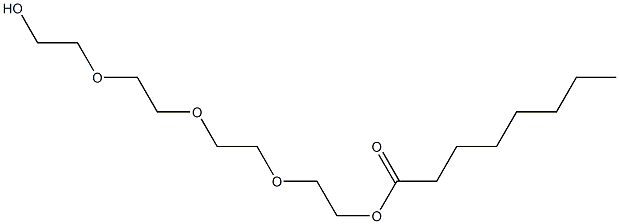 Octanoic acid 2-[2-[2-(2-hydroxyethoxy)ethoxy]ethoxy]ethyl ester Struktur
