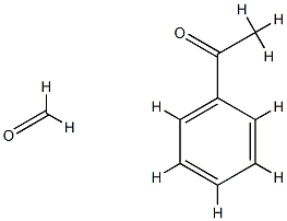 Formaldehyde, polymer with 1-phenylethanone, hydrogenated Structure