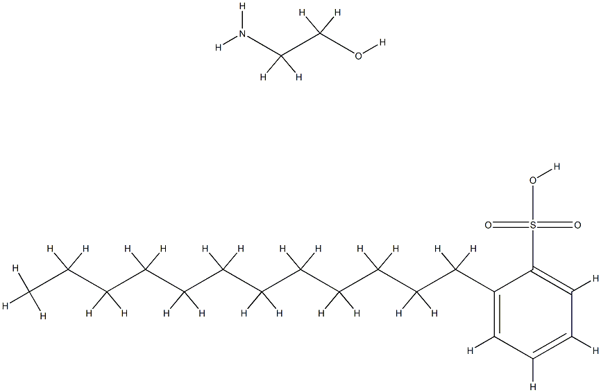 Dodecylbenzenesulfonic acid, monoethanolamine condensate Structure