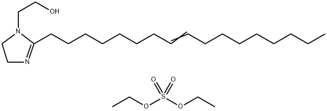 diethyl sulphate, compound with 2-(heptadec-8-enyl)-4,5-dihydro-1H-imidazole-1-ethanol (1:1) Structure