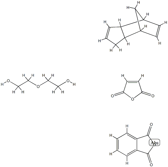 1,3-Isobenzofurandione, polymer with 2,5-furandione, 2,2'-oxybis[ethanol] and 3a,4,7,7a-tetrahydro-4,7-methano-1H-indene Structure