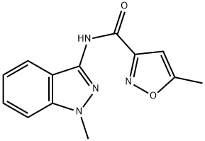 3-Isoxazolecarboxamide,5-methyl-N-(1-methyl-1H-indazol-3-yl)-(9CI) Struktur