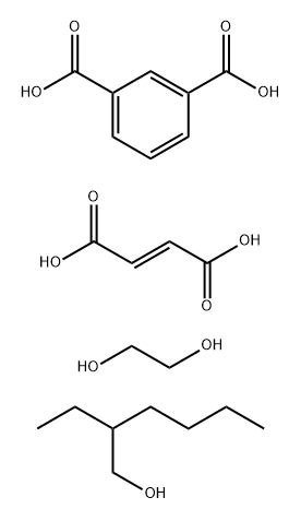 1,3-Benzenedicarboxylic acid, polymer with (2E)-2-butenedioic acid and 1,2-ethanediol, 2-ethylhexyl ester Struktur