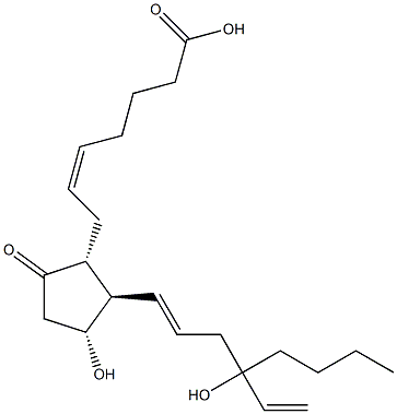 15-deoxy-16-hydroxy-16-vinylprostaglandin E2 Struktur