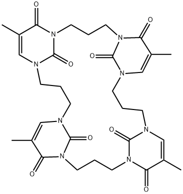 1,3-trimethylene thymine cyclic tetramer 结构式