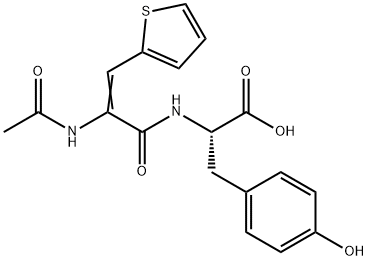 acetyldehydro-3-(2-thienyl)alanyltyrosine|