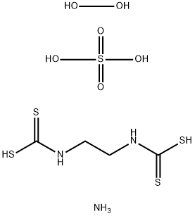 Carbamodithioic acid, 1,2-ethanediylbis-, diammonium salt, reaction products with hydrogen peroxide and sulfuric acid Struktur