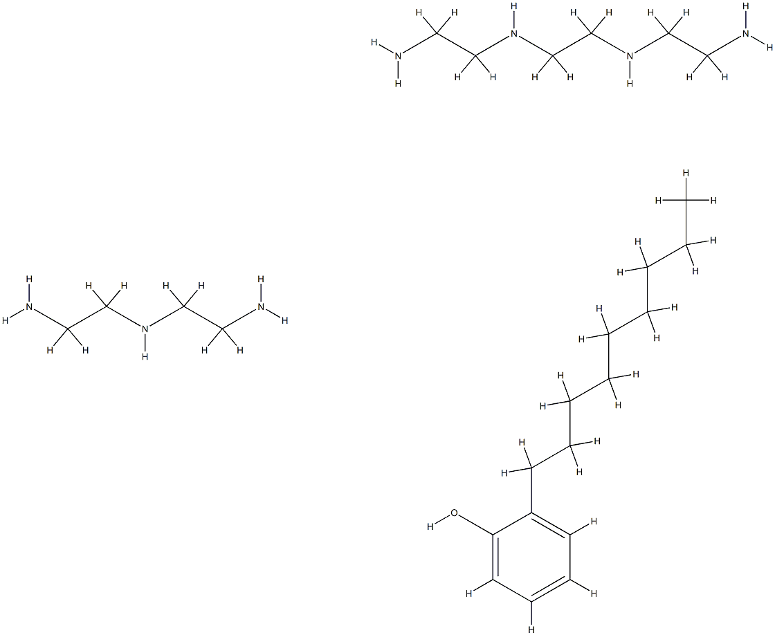 nonylphenol, compound with N-(2-aminoethyl)ethane-1,2-diamine and N,N'-bis(2-aminoethyl)ethane-1,2-diamine Struktur