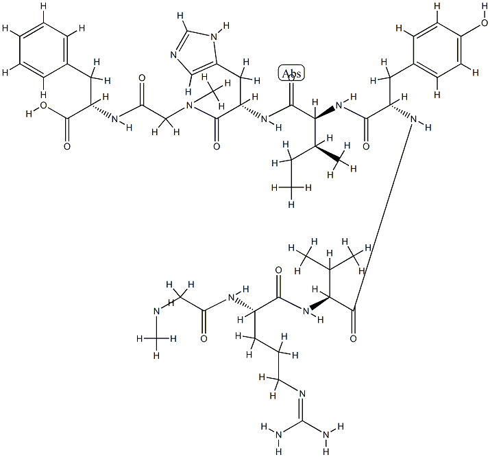 angiotensin II, Sar(1,7)- Struktur