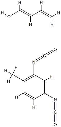 Benzene, 2,4-diisocyanato-1-methyl-, polymers with hydroxy-terminated polybutadiene Structure
