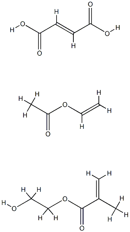 2-Butenedioic acid (2E)-, di-C8 and C16-18-alkyl esters, polymers with 2-hydroxyethyl methacrylate and vinyl acetate Structure