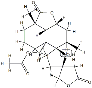 (2''aS,3S,5'R,8''aα,8''bα)-Decahydro-5''aβ-acetoxymethyl-2''a,7''α-dimethyldispiro[furan-3(2H),2'(5'H)-furan-5',6''-[6H]naphtho[1,8-bc]furan]-2'',5(2''aH,4H)-dione|