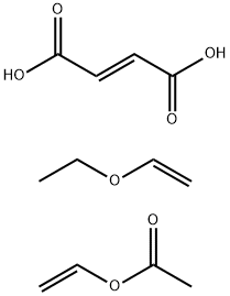 2-Butenedioic acid (E)-, di-C12-14-alkyl esters, polymers with Et vinyl ether and vinyl acetate Struktur