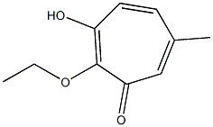 2,4,6-Cycloheptatrien-1-one,2-ethoxy-3-hydroxy-6-methyl-(9CI) Struktur