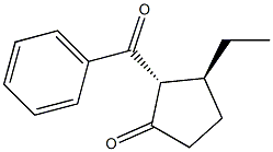 Cyclopentanone, 2-benzoyl-3-ethyl-, (2R,3S)-rel- (9CI) 结构式