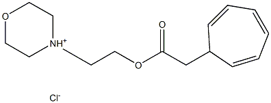 2,4,6-シクロヘプタトリエン-1-イル酢酸2-モルホリノエチル·塩酸塩 化学構造式