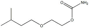 2-(3-メチルブトキシ)エチル=カルバマート 化学構造式