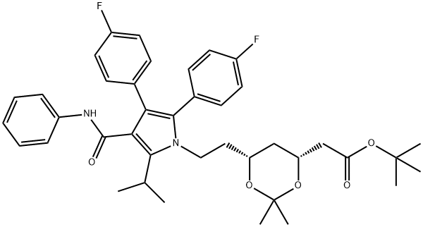 Difluoro Atorvastatin Acetonide tert-Butyl Ester Struktur