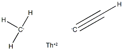 thorium tricarbide Struktur