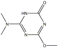 1,3,5-Triazin-2(1H)-one,4-(dimethylamino)-6-methoxy-(9CI) Struktur