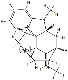(14E)-14,19-ジデヒドロ-1-メチルコンジホラン 化学構造式
