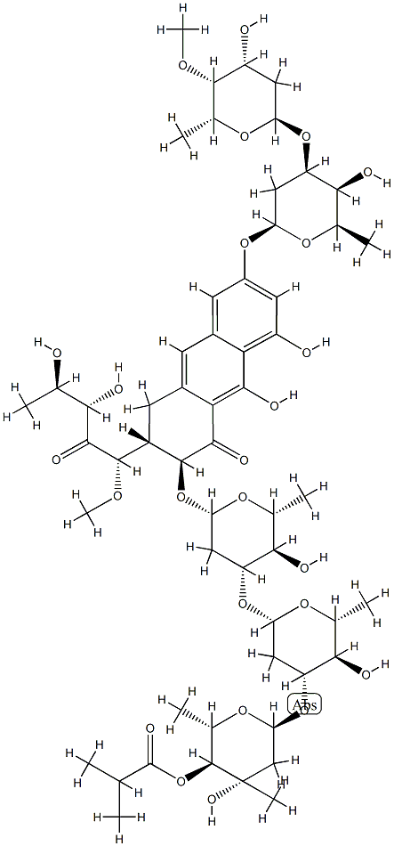 橄榄霉素 C, 6988-59-6, 结构式