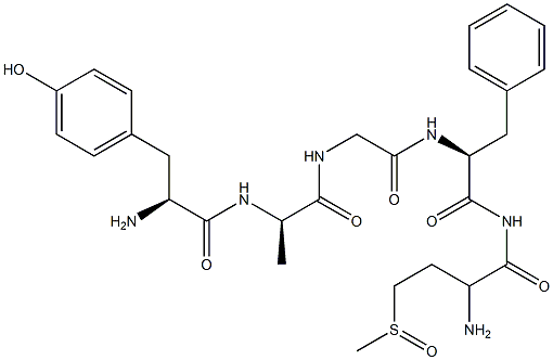 enkephalinamide-Met sulfoxide, Ala(2)- Struktur